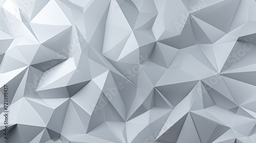 3D polygon texture, gray lines, white effect, bright colors, geometric polygon background wallpaper.