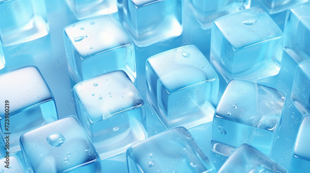Bunch of ice cubes sitting on top of each other. Perfect for refreshing summer themes or beverage-related designs Bunch of ice cubes sitting on top of each other. Perfect for refreshing summer themes or beverage-related designs