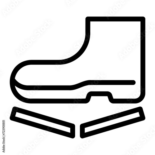 no step line icon