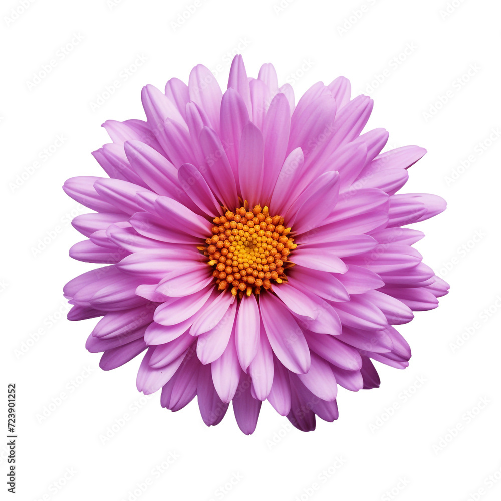 Aster flower isolated on transparent background Aster flower isolated on transparent background