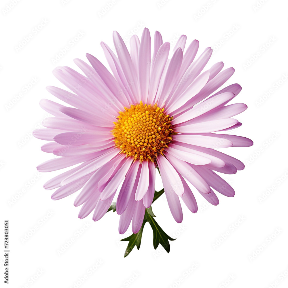Aster flower isolated on transparent background Aster flower isolated on transparent background
