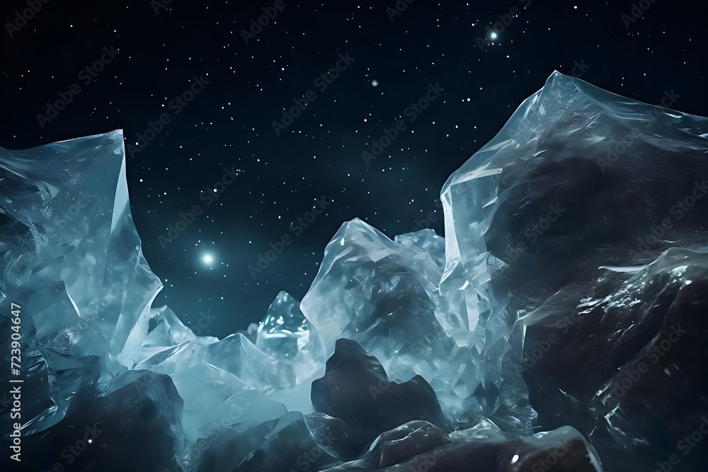 Obraz premium iceberg in the night