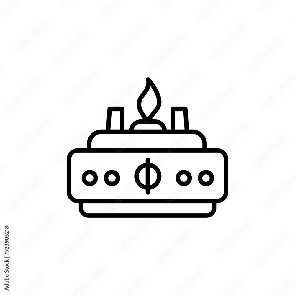 Kitchen stove outline icons, minimalist vector illustration ,simple transparent graphic element .Isolated on white background Kitchen stove outline icons, minimalist vector illustration ,simple transparent graphic element .Isolated on white background
