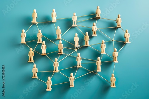 symbolic picture of busniess networking