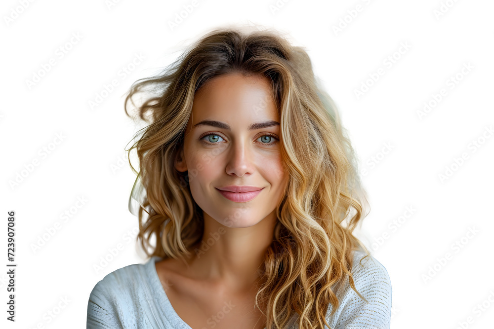 Portrait of a beauty woman on transparent Portrait of a beauty woman on transparent