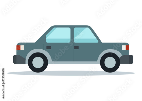 Car isolated on the white background. Ready to apply to your design. Vector illustration.  © ekkarat