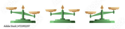Store scales. Measuring instruments, kitchen and fitness, kilogram gram and pounds.