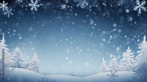 Snowflake background, winter cold texture frozen icy illustration snow frost © cai