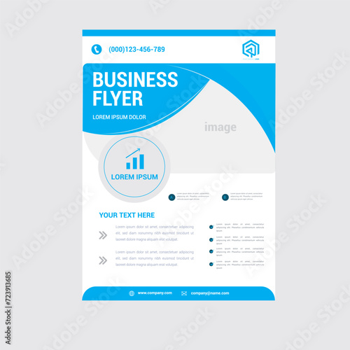corporate gradient color business flyer	