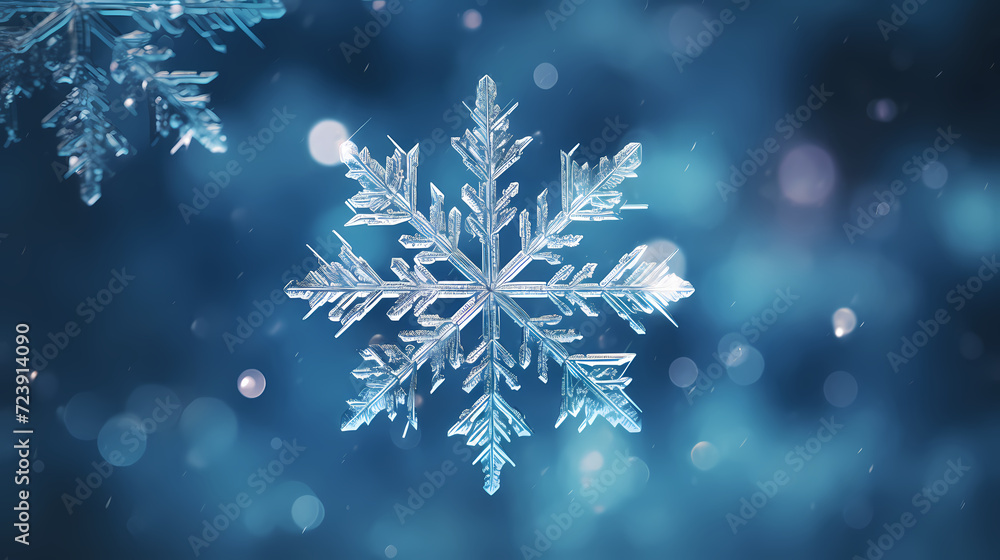 Snowflake background, snowflake border, winter holiday background, soft colors and dreamy atmosphere Snowflake background, snowflake border, winter holiday background, soft colors and dreamy atmosphere