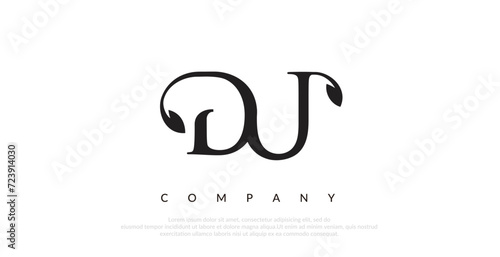 Initial DU Logo Design Vector 