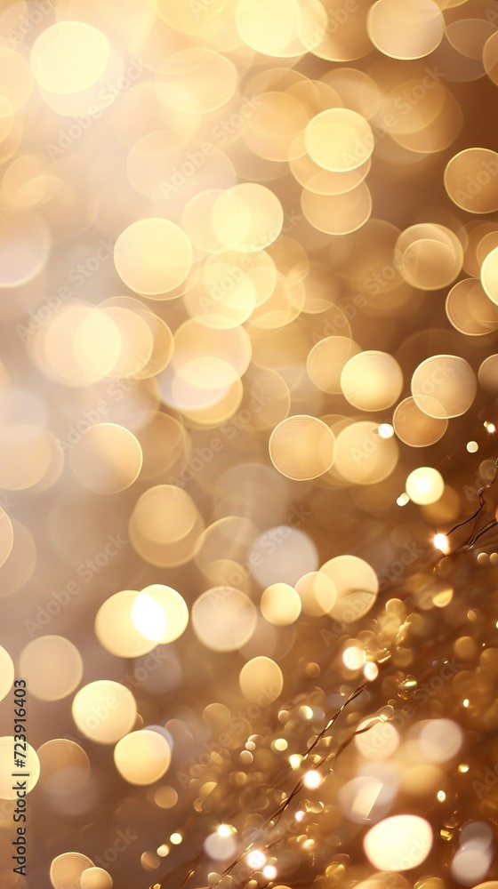 Abstract background of gold and cream bokeh Abstract background of gold and cream bokeh