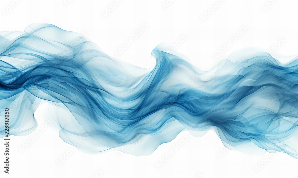 Abstract blue wave backdrop on white background Abstract blue wave backdrop on white background