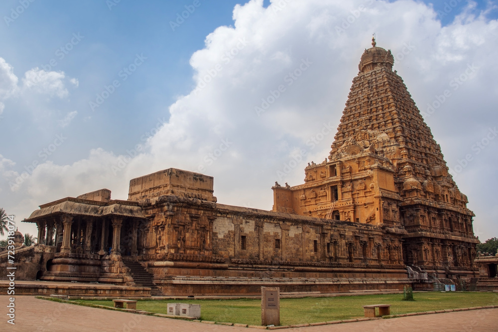 Peruvudaiyar Temple or Brihadisvara Temple, Thanjavur, Tamil Nadu, India.