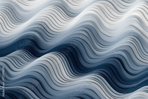 Abstract background with bright wavy lines of gray, dark blue colors. 