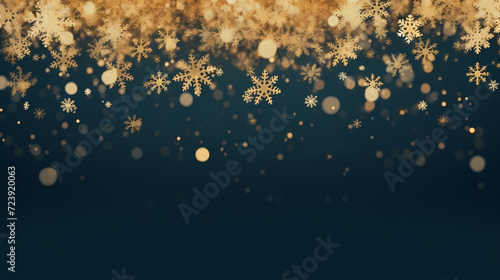 Snowflake background, snowflake border, winter holiday background, soft colors and dreamy atmosphere photo