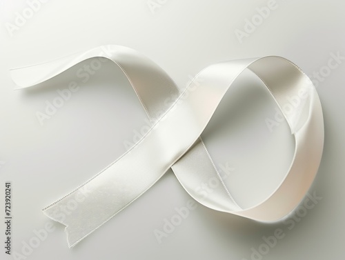 White Ribbon for Lung Cancer photo