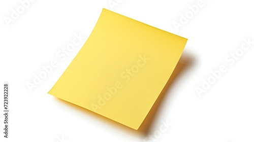 single post it note, realistic, isolated on white background 