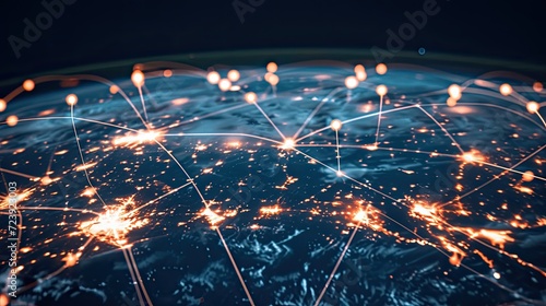Dependable Network Connectivity. Importance of reliable network connectivity with an image depicting a seamlessly connected world, free from disruptions.