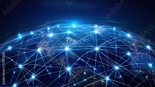 Dependable Network Connectivity. Importance of reliable network connectivity with an image depicting a seamlessly connected world  free from disruptions.