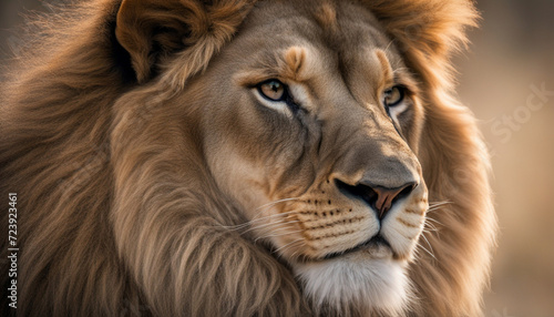 A lion portrait  wildlife photography