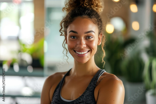 woman fitness trainer portrait