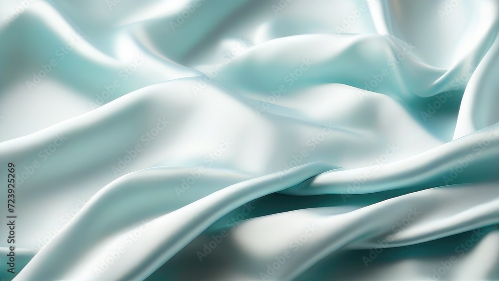 Light blue satin texture that is a light blue silver fabric silk panorama background with a beautiful and natural soft blur pattern Light blue satin texture that is a light blue silver fabric silk panorama background with a beautiful and natural soft blur pattern