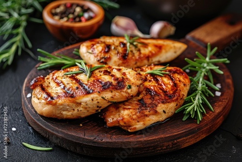 grilled chicken breast with rosemary