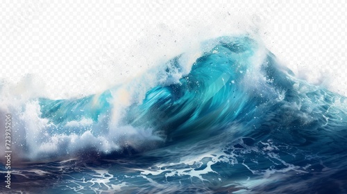 real sea waves without transparent background