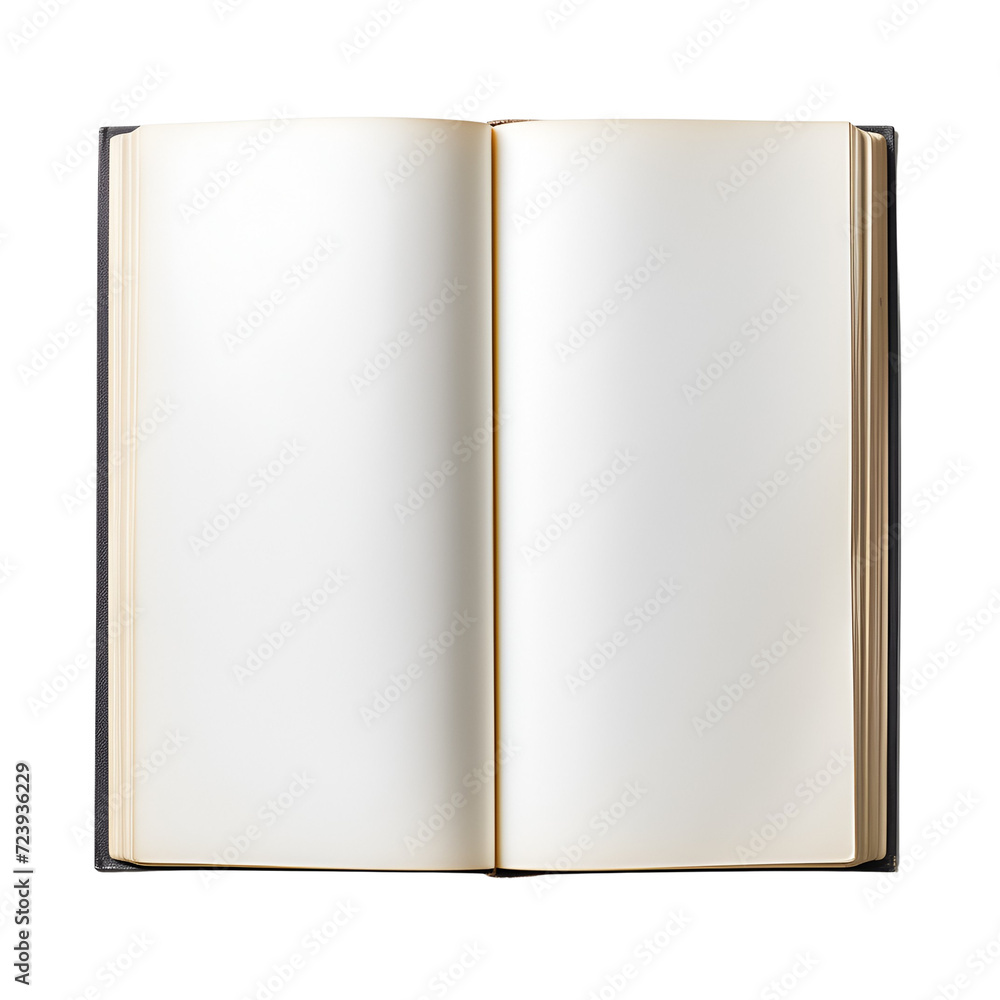 Blank opened notebook, book, and magazine mockup template, Isolated on Transparent Background, PNG Blank opened notebook, book, and magazine mockup template, Isolated on Transparent Background, PNG