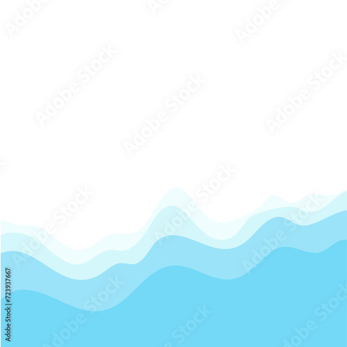 Beach view with waves