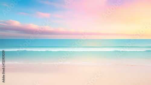 Abstract beautiful beach background with crystal clear water photo