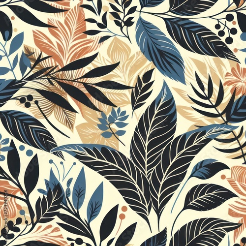 seamless floral pattern with flowers