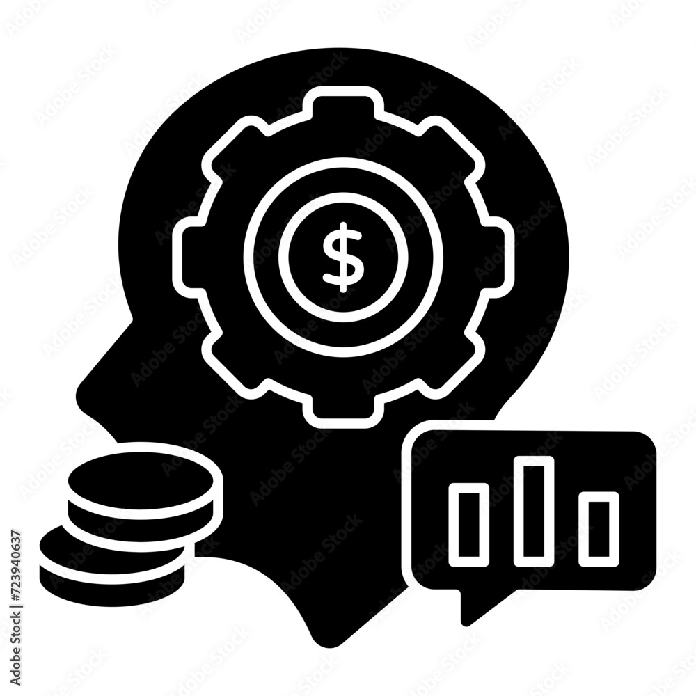 Trendy design icon of money management Trendy design icon of money management
