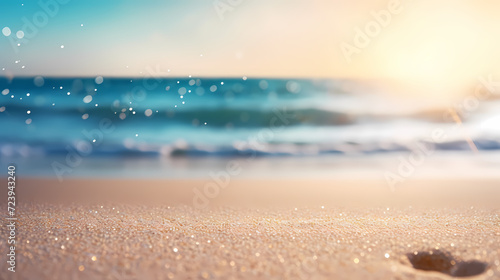 Abstract beautiful beach background with crystal clear water © cai