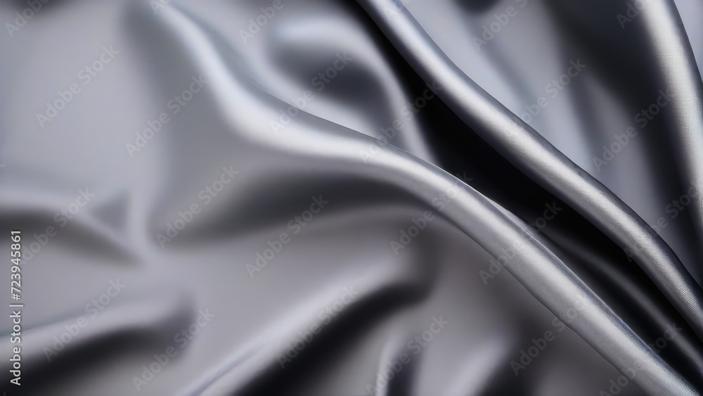 A black satin texture that is a panoramic background of black colored black fabric silk with a beautiful and natural blurred pattern A black satin texture that is a panoramic background of black colored black fabric silk with a beautiful and natural blurred pattern