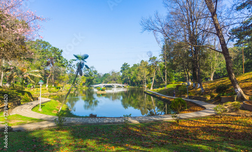 Ward's Lake aka Nan Polok in Shillong during autumn