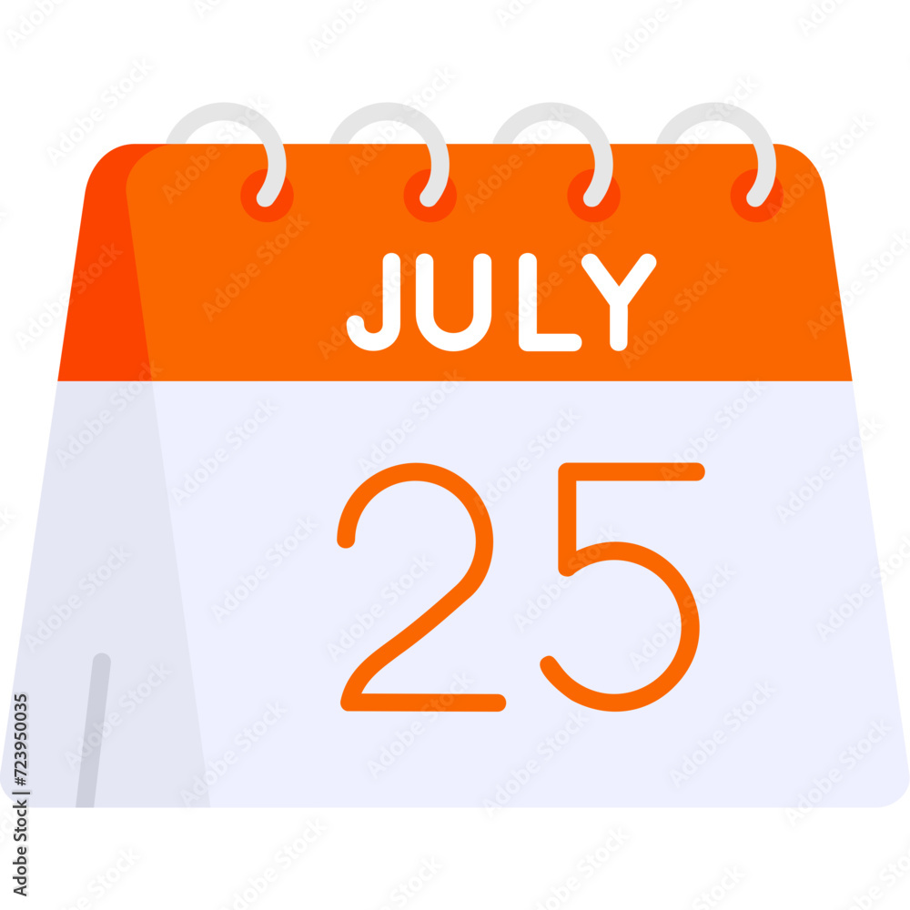 25th of July Icon 25th of July Icon