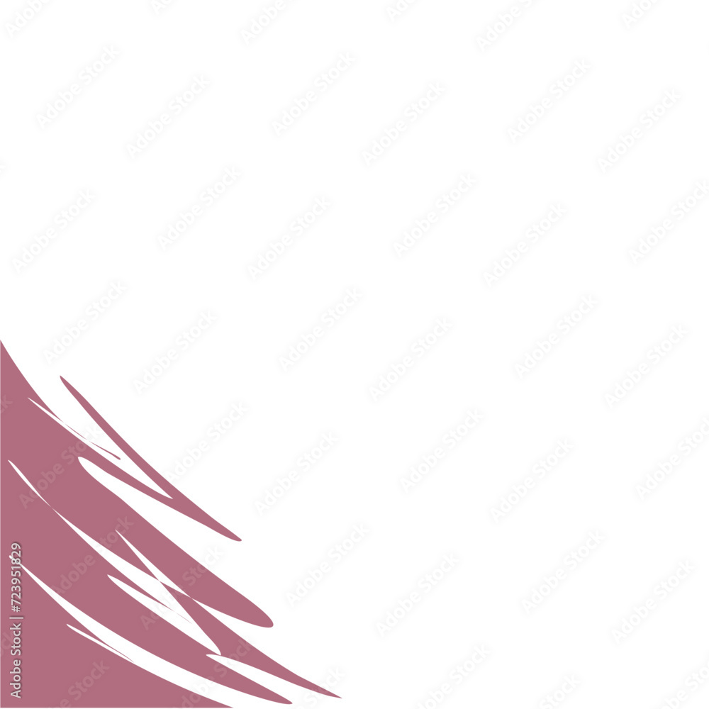 Naklejka premium Paint brush corner border