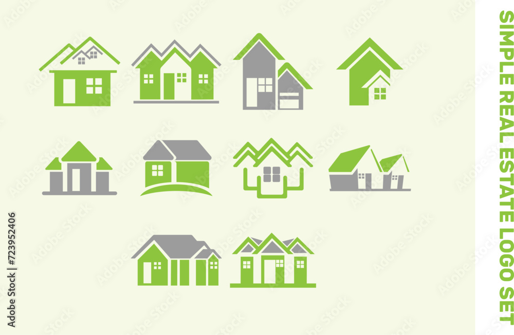 House logo vector  illustration set