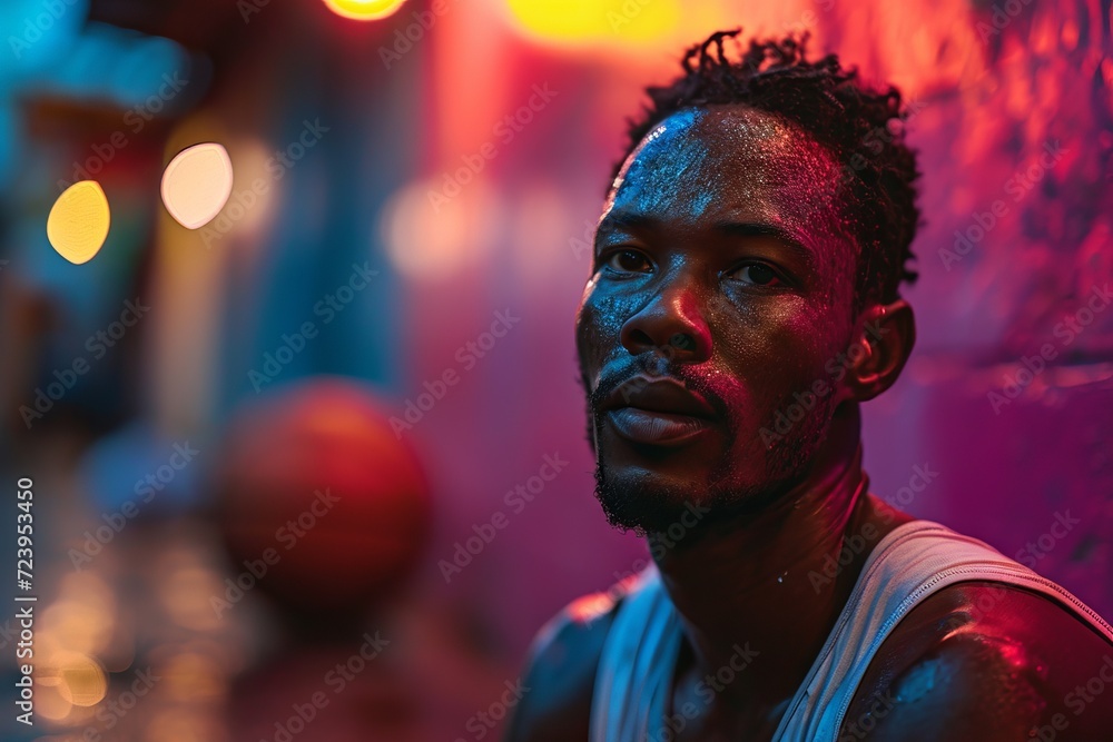 Portrait of a handsome African man with dark skin. Concept: pronounced facial features, illuminated in such a way as to highlight the details and texture of the face
Portrait of a handsome African man with dark skin. Concept: pronounced facial features, illuminated in such a way as to highlight the details and texture of the face
