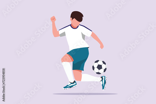 Sports concept. Colored flat vector illustration isolated.