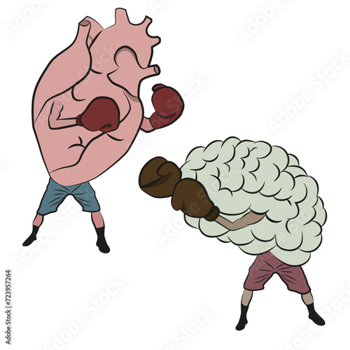 The age-old struggle of the mind against the feelings. Brains vs. hearts in the ring.