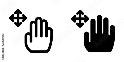Editable hand move vector icon. Part of a big icon set family. Perfect for web and app interfaces, presentations, infographics, etc