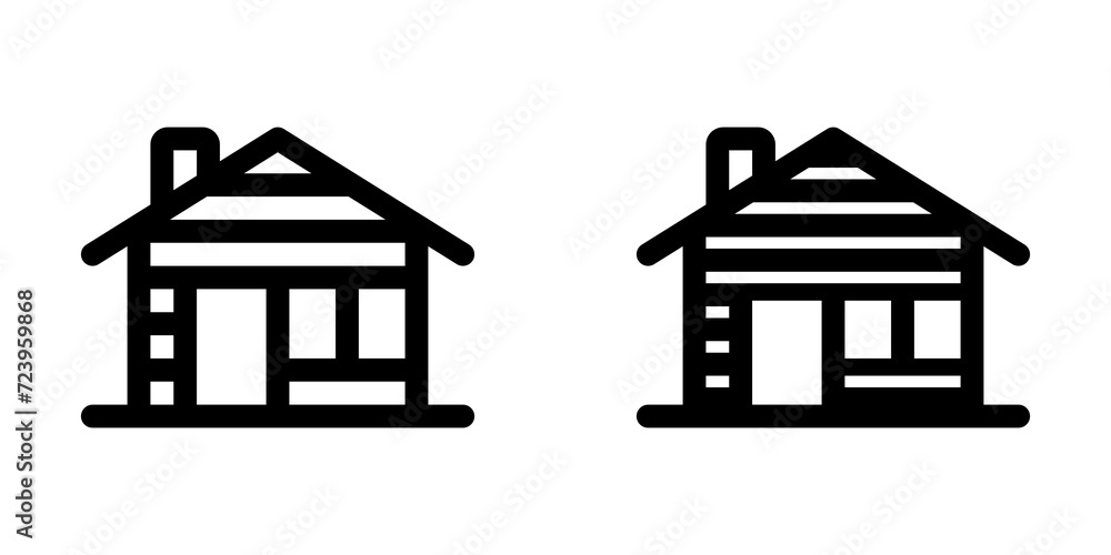Editable cabin vector icon. Part of a big icon set family. Perfect for web and app interfaces, presentations, infographics, etc Editable cabin vector icon. Part of a big icon set family. Perfect for web and app interfaces, presentations, infographics, etc