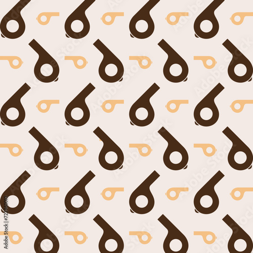 Whistle icon repeating trendy pattern beautiful vector illustration light background