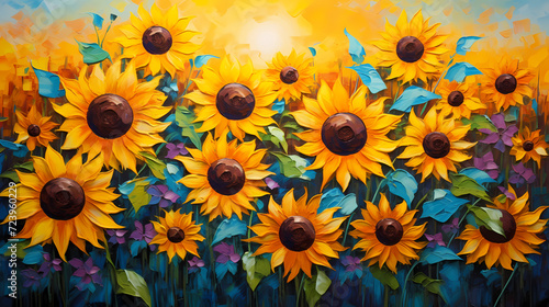 Colorful flowers background, spring season concept