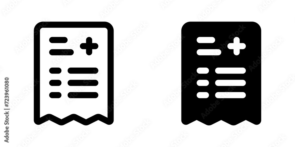 Editable medical prescription vector icon. Part of a big icon set family. Perfect for web and app interfaces, presentations, infographics, etc Editable medical prescription vector icon. Part of a big icon set family. Perfect for web and app interfaces, presentations, infographics, etc