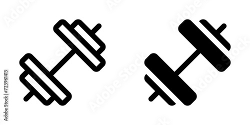 Editable dumbbell vector icon. Part of a big icon set family. Perfect for web and app interfaces, presentations, infographics, etc