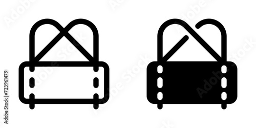 Editable duffel bag, gym bag vector icon. Part of a big icon set family. Perfect for web and app interfaces, presentations, infographics, etc